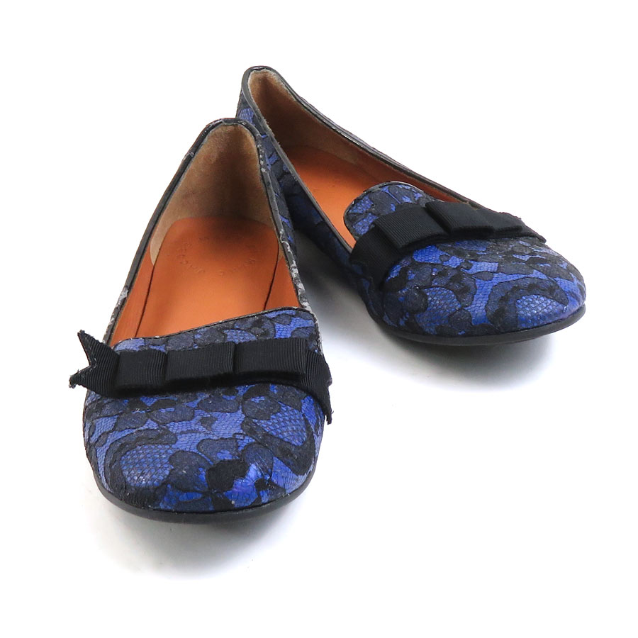 新品マークバイマークジェイコブスねずみスタッズフラットシューズピンク本革23.5 新品マークバイマークジェイコブスねずみスタッズフラット