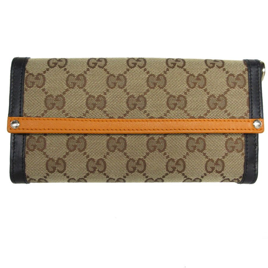 GUCCI GGキャンバス ブラウン 長財布 楽天市場】グッチ 長財布 Wホック GGキャンバス ベージュ