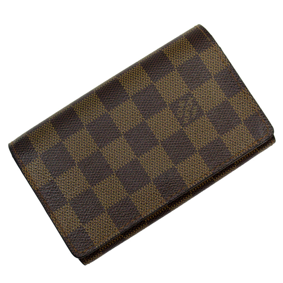 楽天市場】ルイ ヴィトン LOUIS VUITTON 二つ折り財布 ダミエ