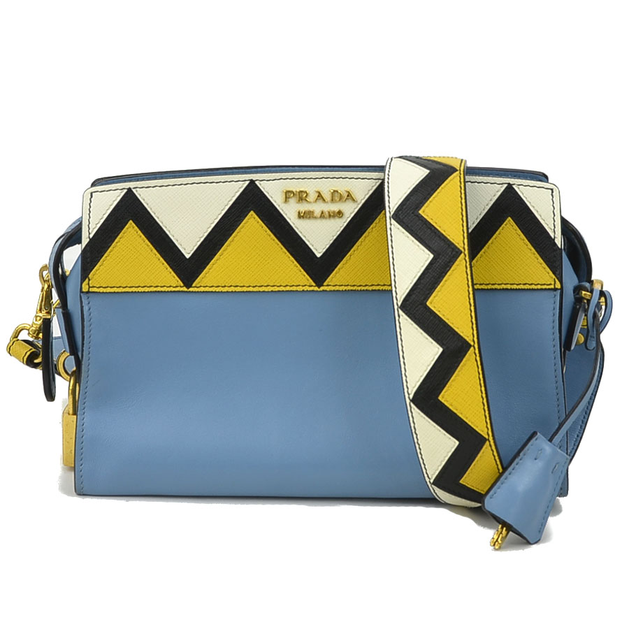 楽天市場】プラダ PRADA ショルダーバッグ レザー イエロー