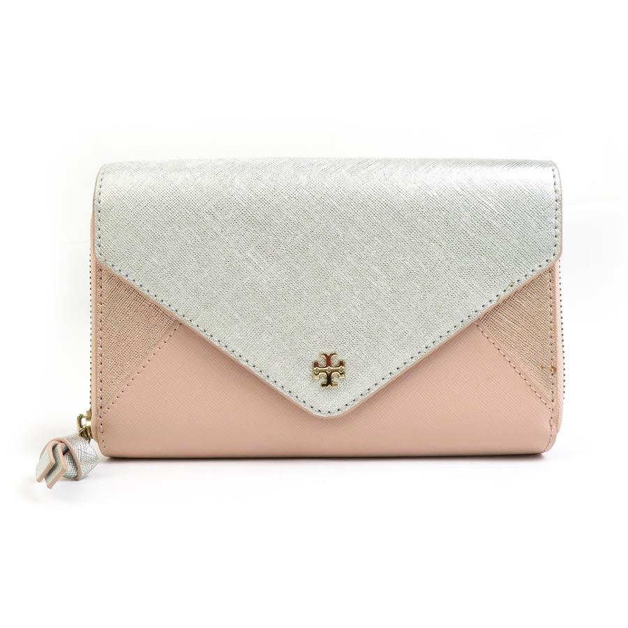 Tory Burch レディース ウォレット カラーブロック ピーポッド バイフォールド ウォレット