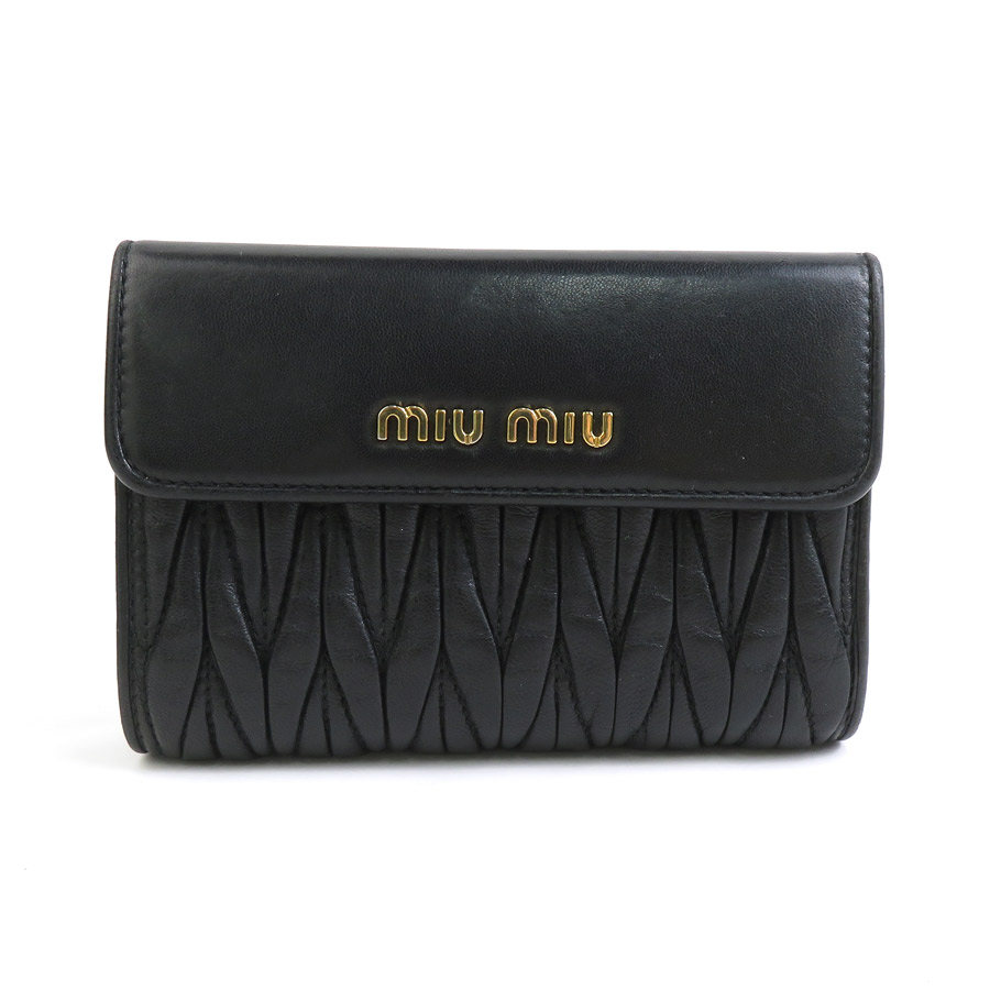 楽天市場】miu miu ミュウミュウ サイフ・小物 二つ折財布