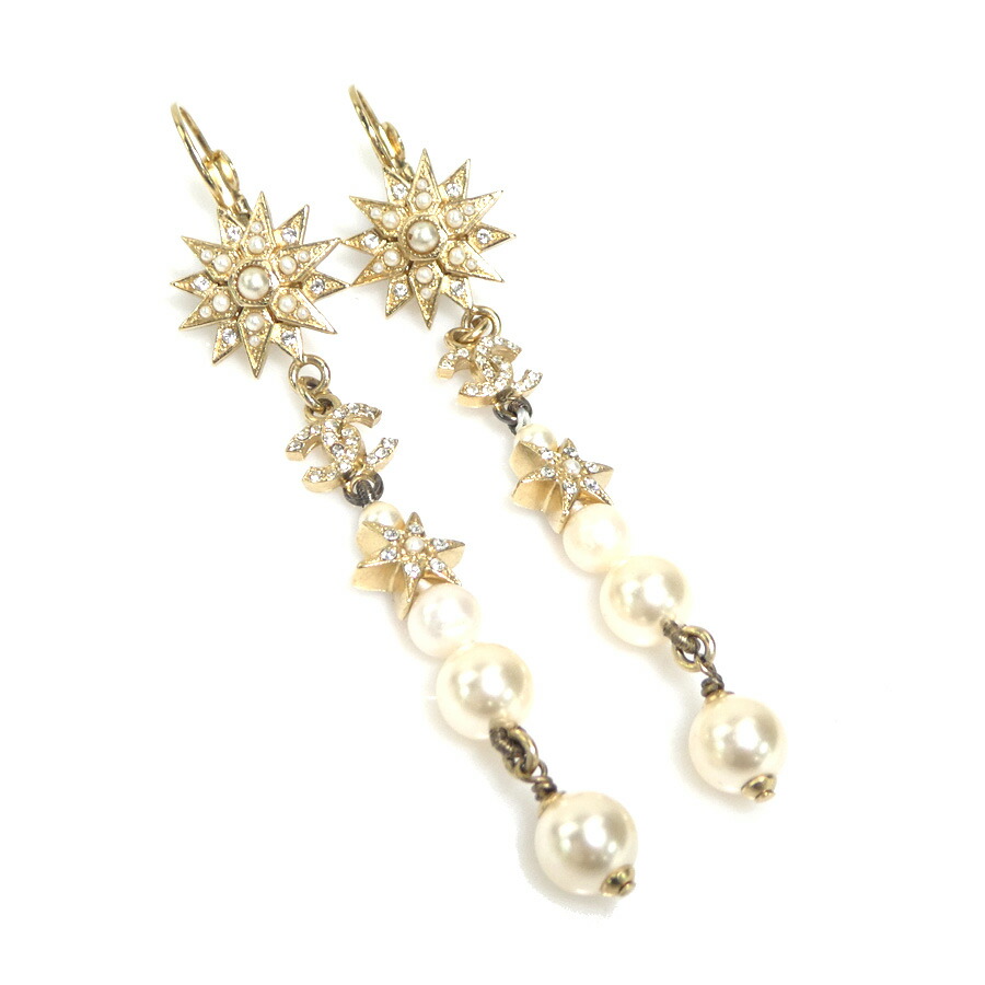 確実正規品★希少★　CHANEL　ゴールド　マトラッセ　パール　ピアス 楽天市場】CHANEL シャネル ピアス マトラッセピアス メタル