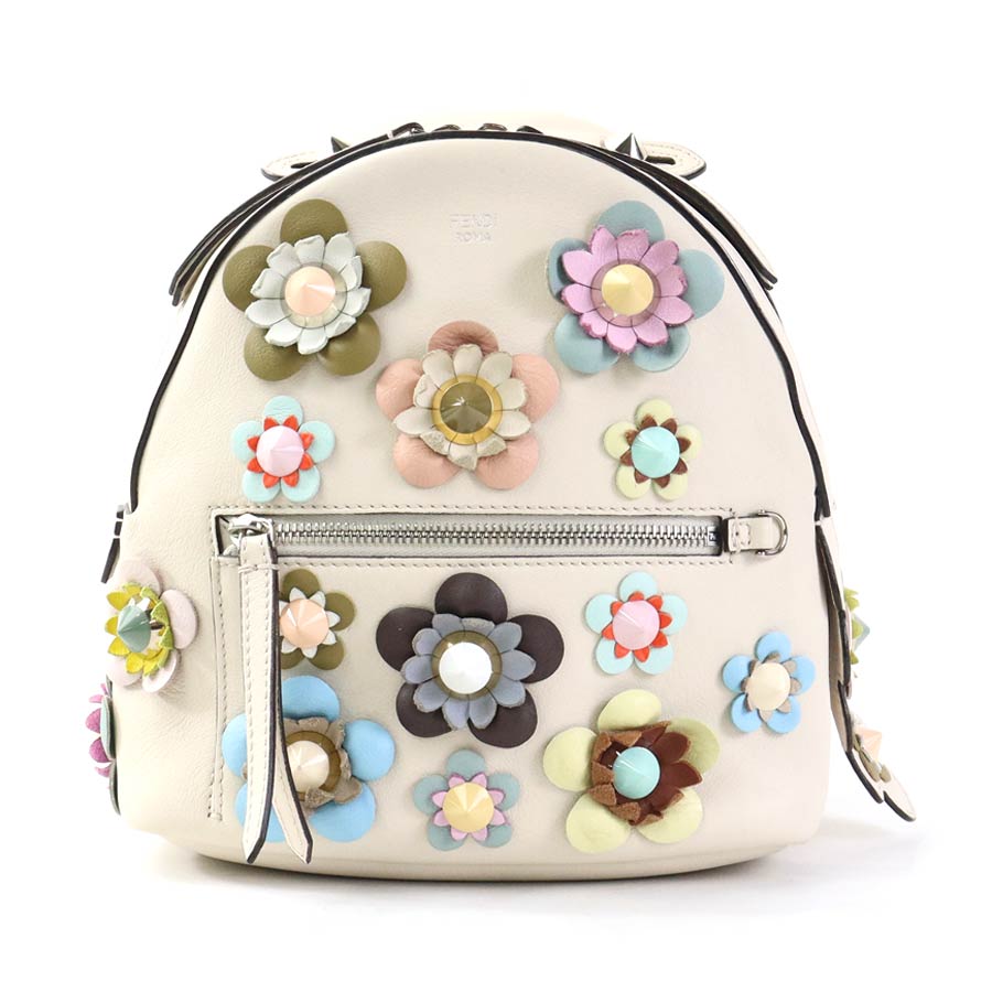極美品　人気　FENDI ペカン　デカロゴ　 PVC レザー　リュック A4可 楽天市場】【ヴィンテージ】 フェンディ リュックサック ペカン