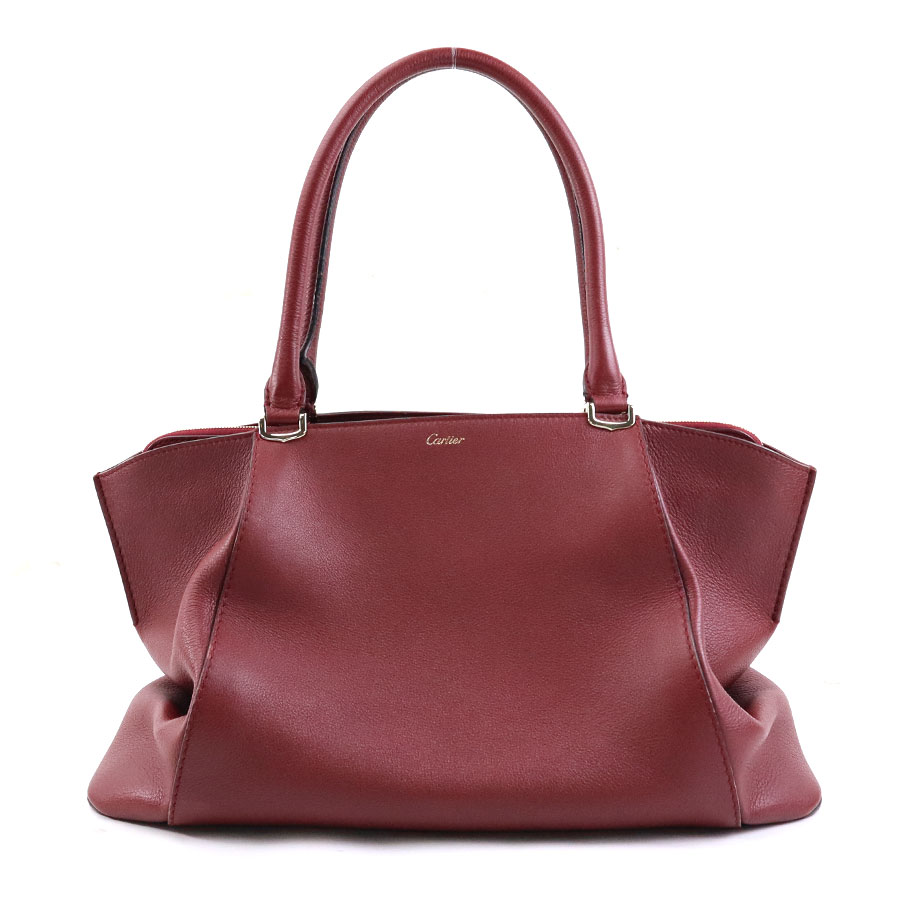 Cartier　2WAY ハンドバッグ Cドゥカルティエ シルバー金具 レザー 楽天市場】カルティエ バッグ レディース Cドゥ カルティエ SM