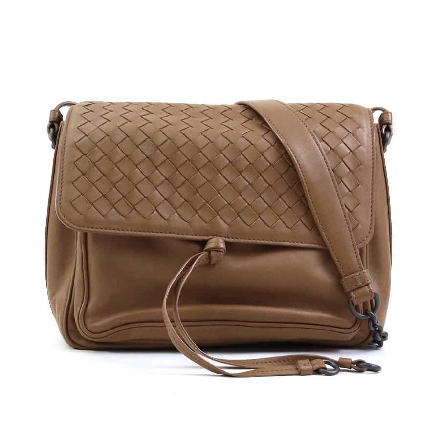 BOTTEGA VENETA Intrecciato レザーショルダーバック/斜め掛け BOTTEGA VENETA ボッテガヴェネタ チェーンショルダーバッグ