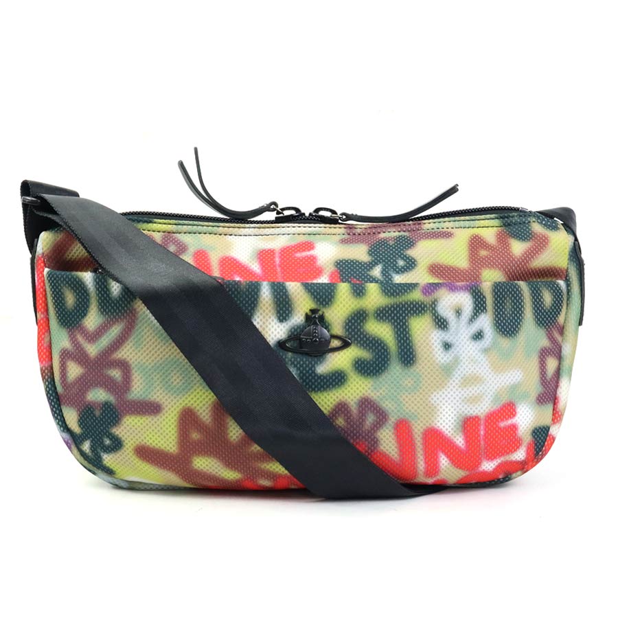 ヴィヴィアンウエストウッド Vivienne Westwood ショルダーバッグ/メッシュ マルチカラー×ブラック ユニセックス 送料無料【中古】 h30925g