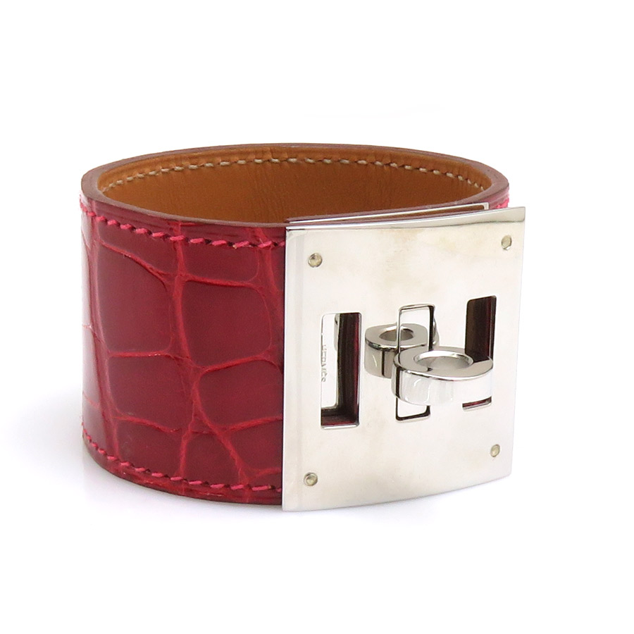 エルメス HERMES ブレスレット ケリードッグ アリゲーター ブレイズ レディース 送料無料【中古】 55973a