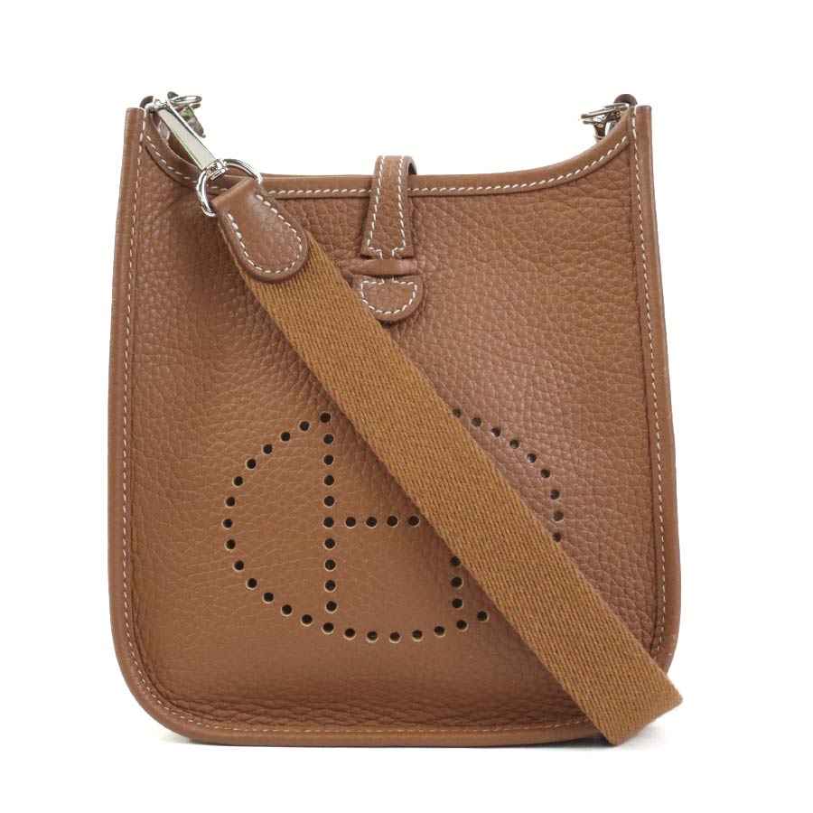 エルメス HERMES ショルダーバッグ エヴリンTPM トリヨンクレマンス ゴールド レディース 貨物輸送無料【中古】 90054a バッグ-ショルダーバッグ・メッセンジャーバッグ