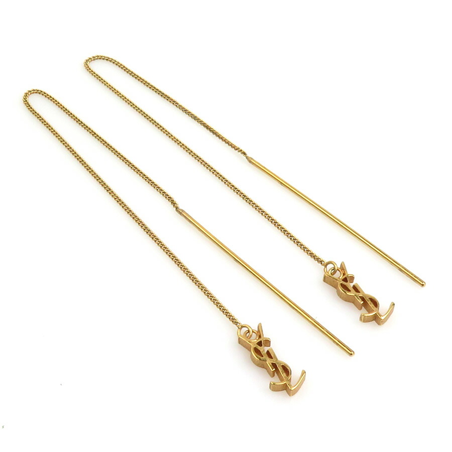 楽天市場】サンローラン SAINT LAURENT ピアス メタル シルバー