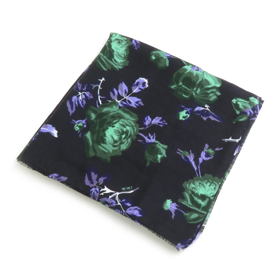 楽天市場】【中古】Christian Dior カシミヤロゴショール
