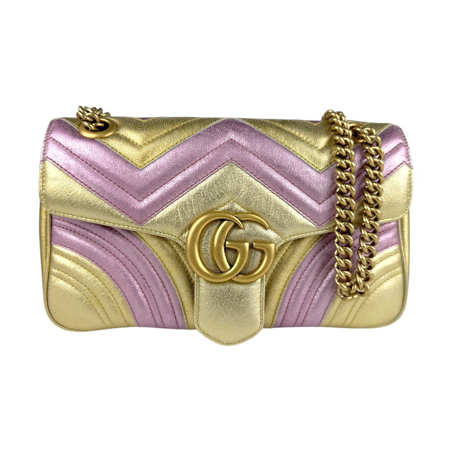 【美品】GUCCI マーモント GG フォーマル レザー ゴールド 限定品 GUCCI グッチ 長財布 レザー GG マーモント ゴールド