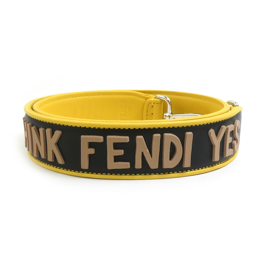FENDI - フェンディ FENDI ショルダーストラップ レザー/プラスチック ブルー×ホワイト レディース 送料無料【中古】 h31027g FENDI フェンディ ショルダーストラップ レザー/プラスチック