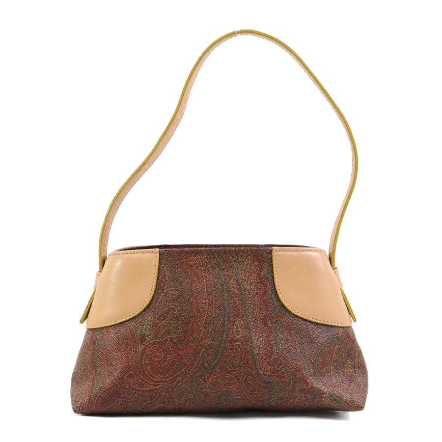 美品 ETRO アクセサリーポーチ ハンドバッグ ペイズリー　ゴールド金具 ETRO - 美品 ETRO エトロ アクセサリーポーチ ワンショルダー