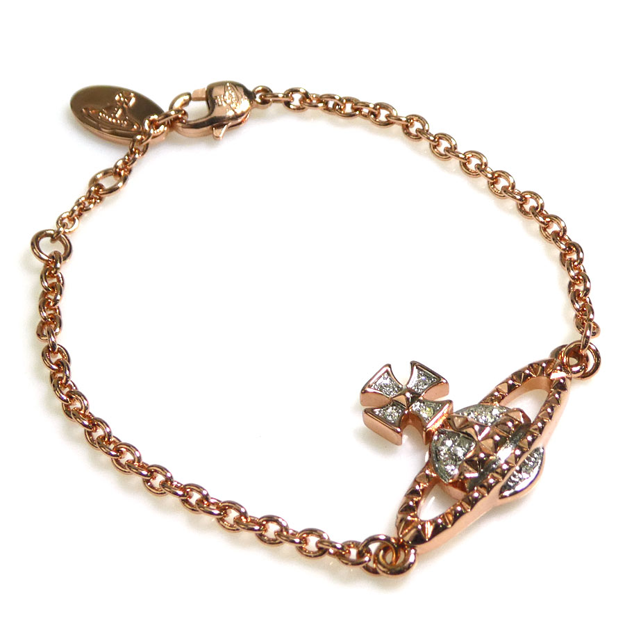 ヴィヴィアンウエストウッド オーブ ラインストーン ブレスレット ゴールド メッキ レディース Vivienne Westwood 【中古】 ヴィヴィアンウエストウッド オーブ ラインストーン ブレスレット