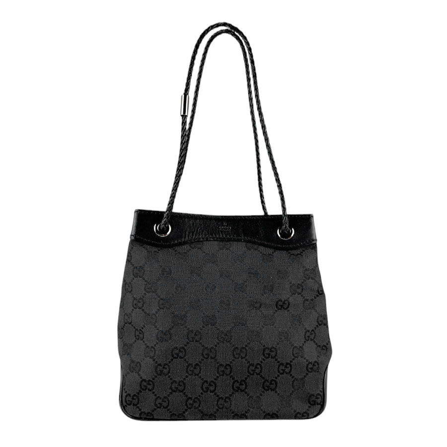 GUCCI グッチ ワンショルダーバッグ カーフレザー ブラック GUCCI グッチ ワンショルダーバッグ レザー ブラック