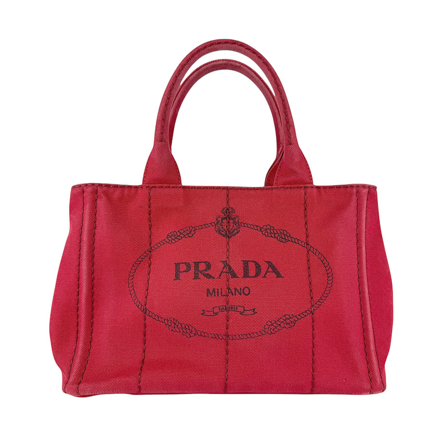 プラダ　PRADA ハンドバッグ　ミニトートバッグ　キャンバス　レッド　ベージュ 楽天市場】K PRADA カナパ 1BG439 レッド 赤 ショルダー