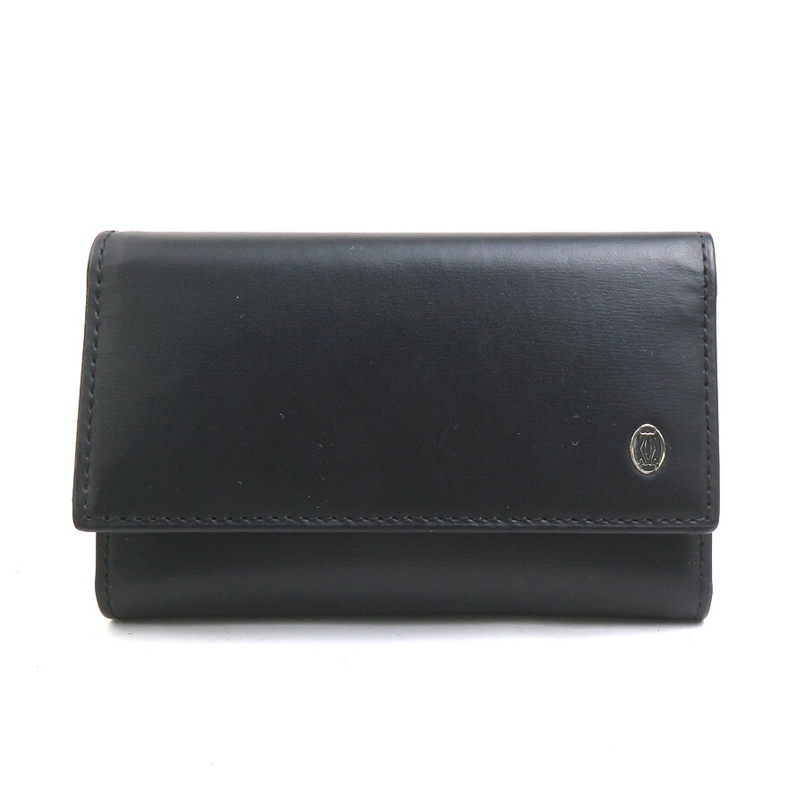 楽天市場】カルティエ サファイアライン キーケース レザー ネイビー