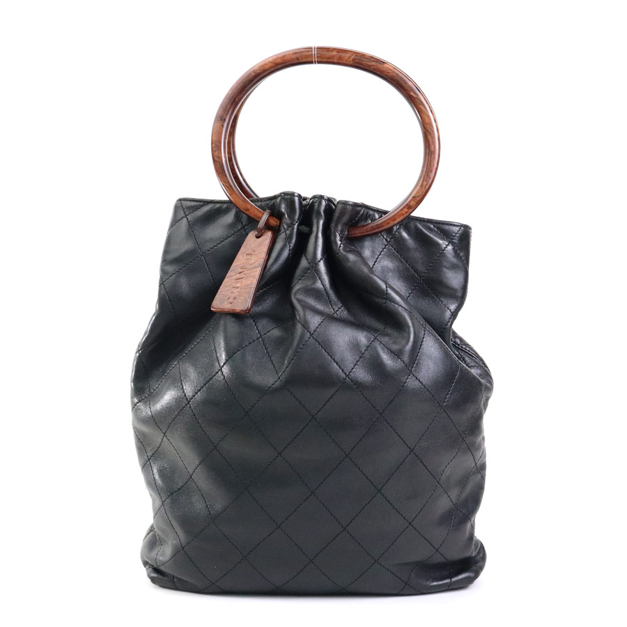 楽天市場】シャネル CHANEL ハンドバッグ スエード ブラウン