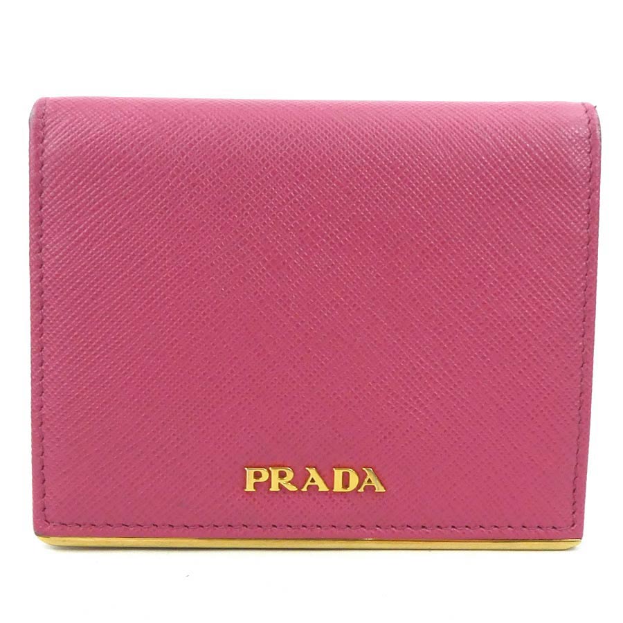 楽天市場】プラダ PRADA 二つ折り 財布 1ML225 サフィアーノ ペオニア