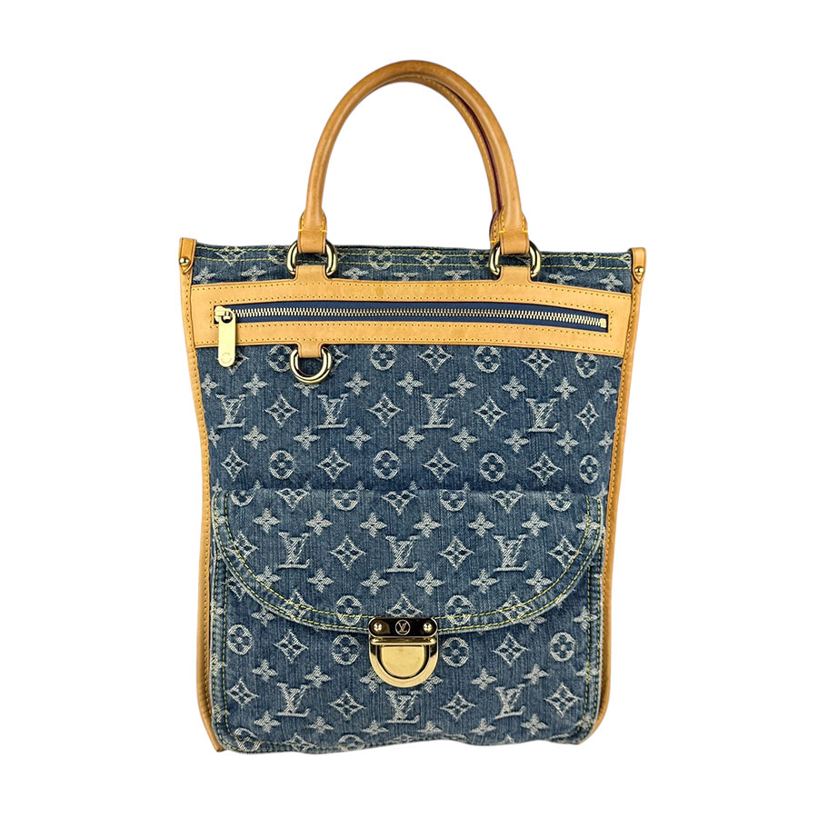 【モノグラム×デニム♪】ルイヴィトン ボストンバッグ デニム LOUIS VUITTON】ルイヴィトン『モノグラム デニム パッチワーク