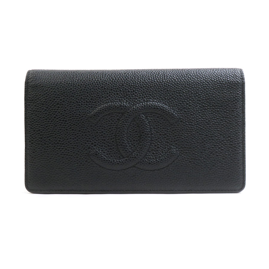 ［最終値下げ ］CHANEL シャネルキャピアスキン　長財布 楽天市場】o【CHANEL】二つ折り長財布 カンボンライン A26717