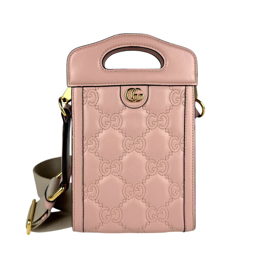GUCCI グッチ　ショルダーバッグ　ピンクベージュ グッチ] グッチ GUCCI ソーホー ショルダーバッグ ピンク