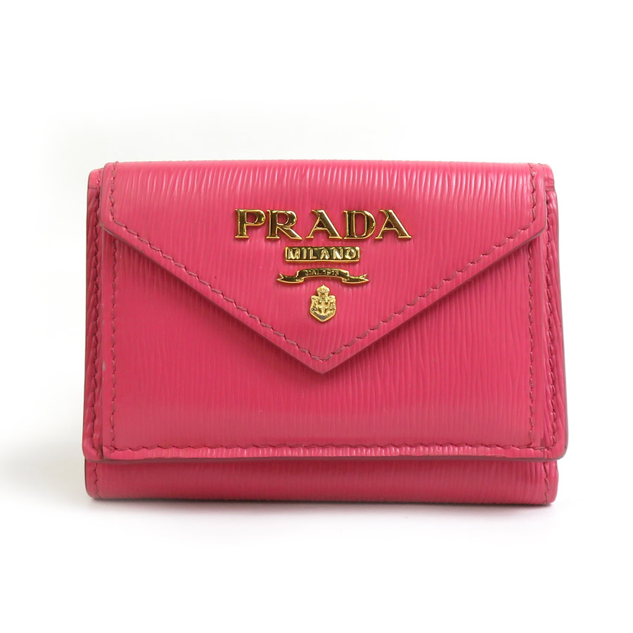 楽天市場】【送料無料】【本物】PRADA☆プラダ☆三つ折り財布