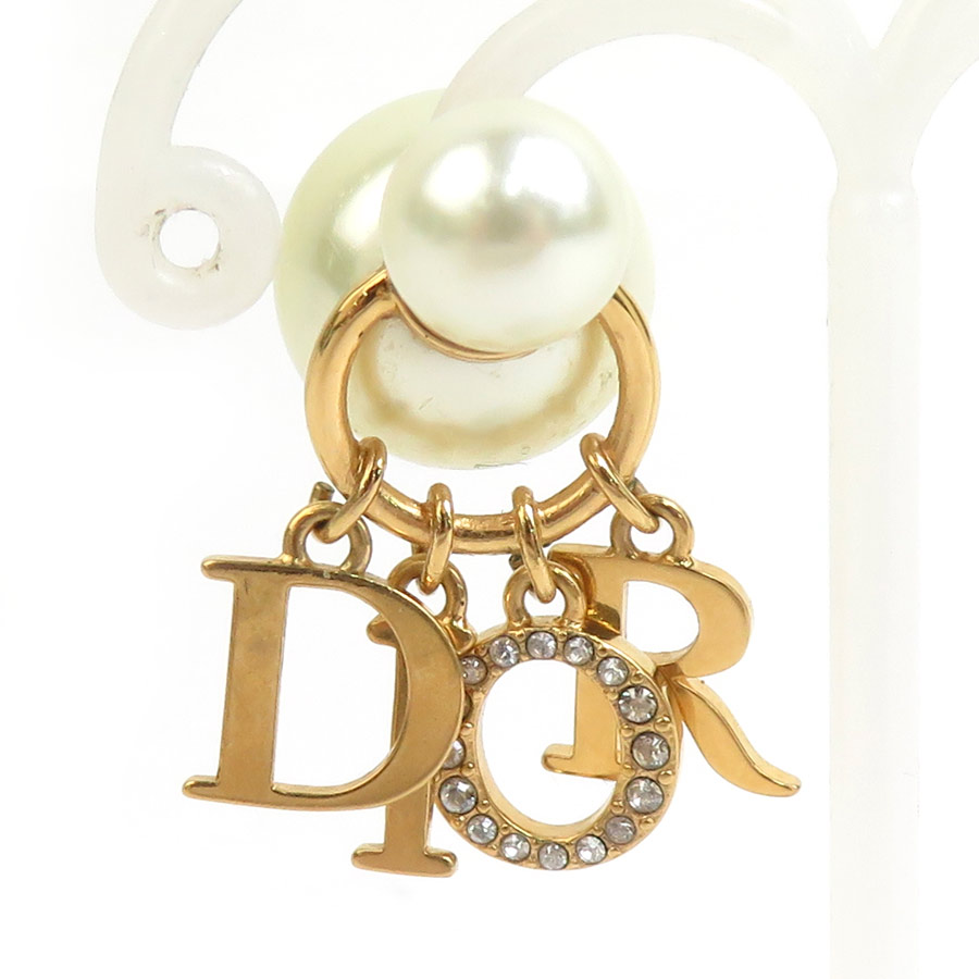 ★Christian Dior ディオール ロゴダイスピアス キューブピアス Christian Dior ディオール ダイス サイコロ キューブ ピアス