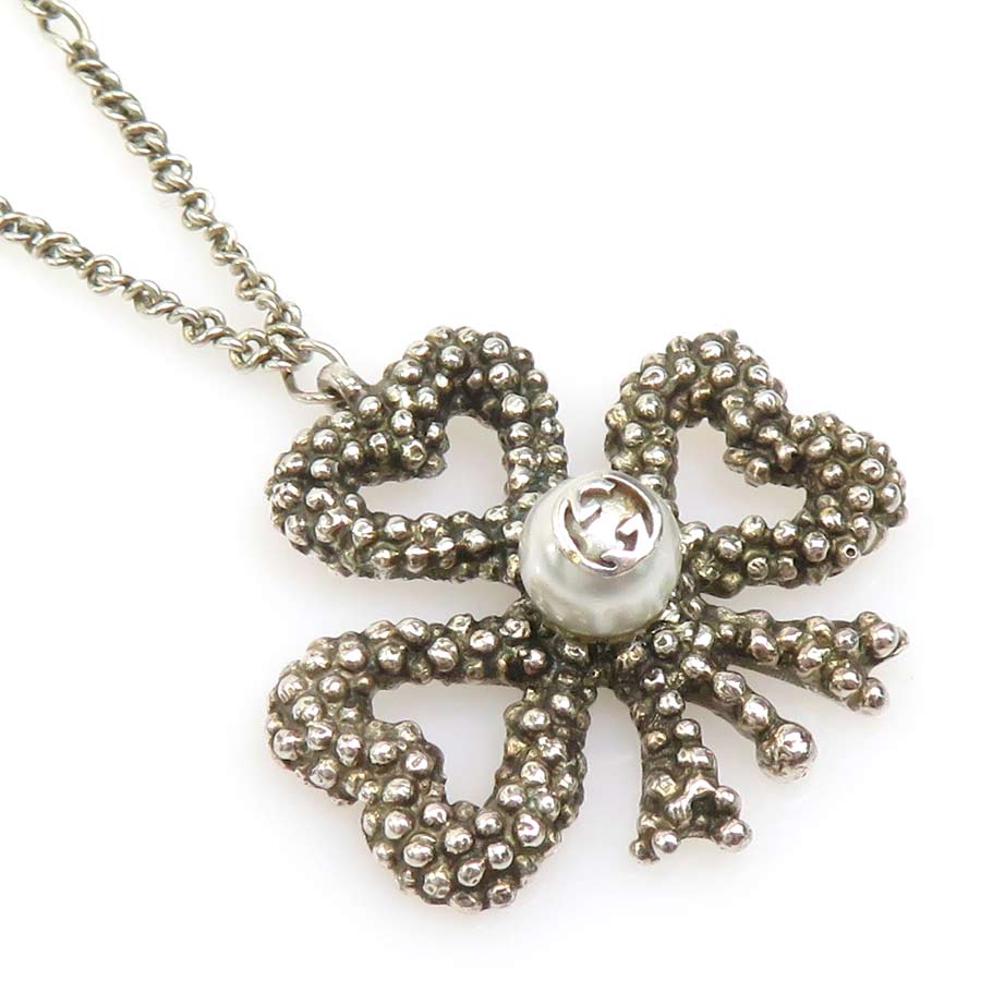 GUCCI 蜂 ビー Bee ネックレス パール GUCCI - □新同□ グッチ ビー ネックレス ハチ 蜂 パール