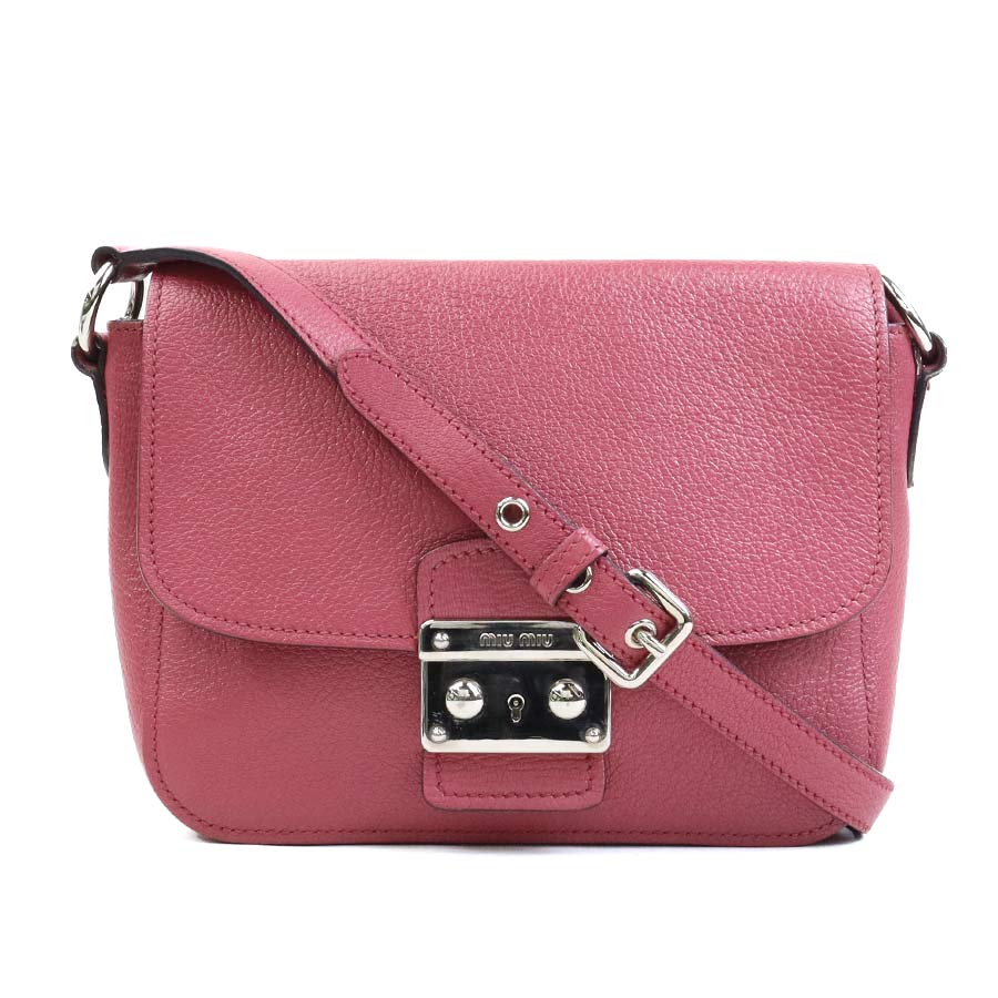 Miu Miu ハンドバッグ　ショルダーバッグ　ピンク MIU MIU - 良品 miumiu ミュウミュウ カナパ 2WAY キャンバス