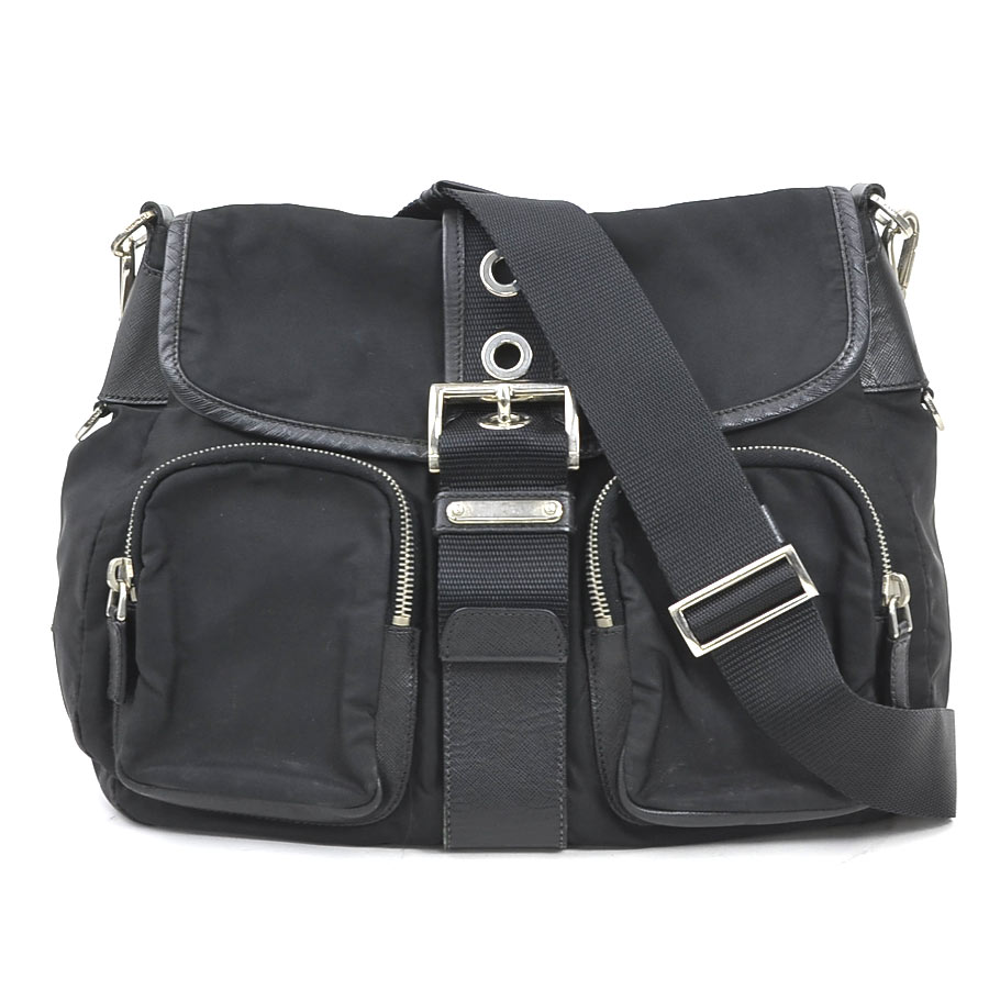 美品　プラダ　ナイロン　ショルダーバッグ　ブラック 楽天市場】プラダ PRADA ショルダーバッグ ナイロン ブラック