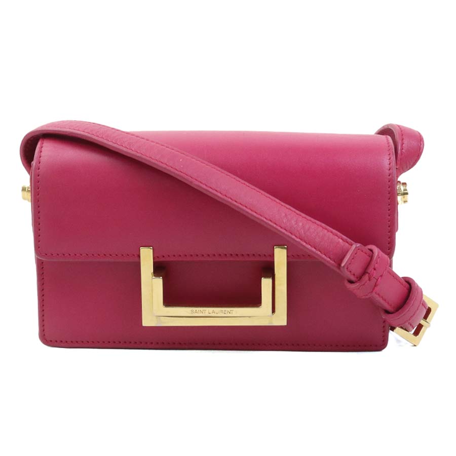 SAINT LAURENT ピンクレッド　レザー ショルダーバッグ サンローラン SAINT LAURENT ショルダーバッグ ケイト レザー