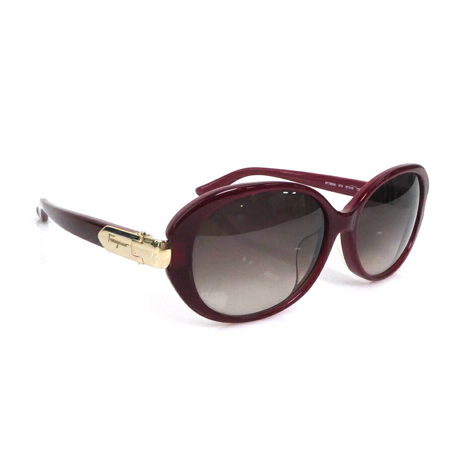 ポン＊Salvatore Ferragamo フェラガモ サングラス UV サングラス フェラガモ SF683SA 663 57サイズ オーバル パール