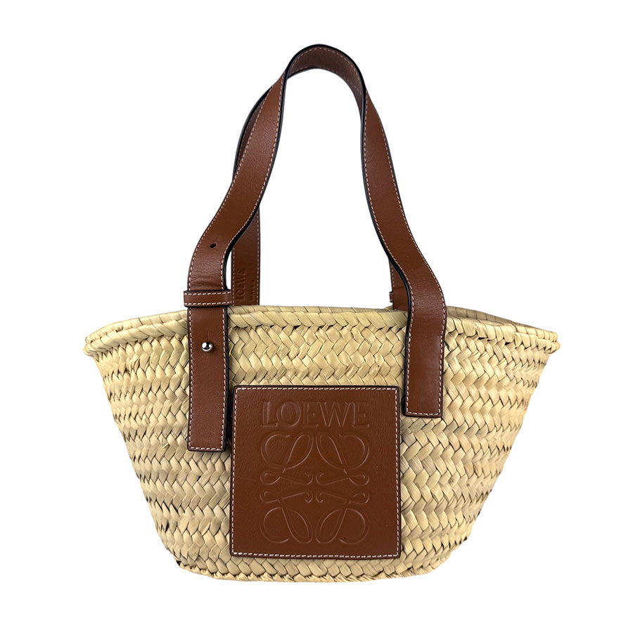 ✨極美品✨LOEWE ハンドバッグ　ハンドバッグ　ブラウン　レザー　アナグラム ☆ LOEWE ☆ ナッパレザー ☆ ミニ ハンドバッグ ☆ ブラウン