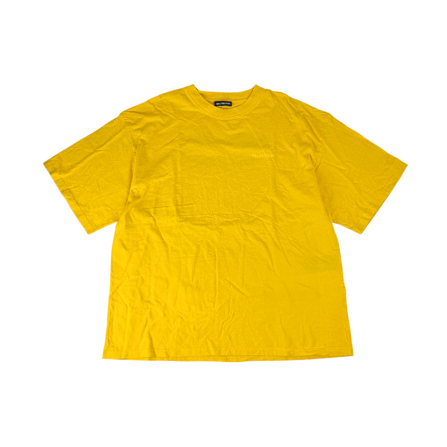 バレンシアガ　イエロー　Tシャツ　美品‼️ バレンシアガ 美品 BALENCIAGA Tシャツ メンズ イエロー M