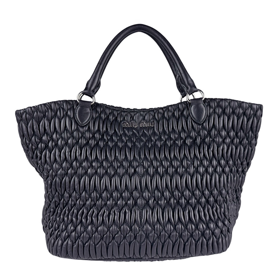 MIUMIU 極美品 黒 2way ナッパクリスタル ハンドバッグ ミュウミュウ 楽天市場】【美品】 ミュウミュウ 2WAYバッグ ナッパクリスタル