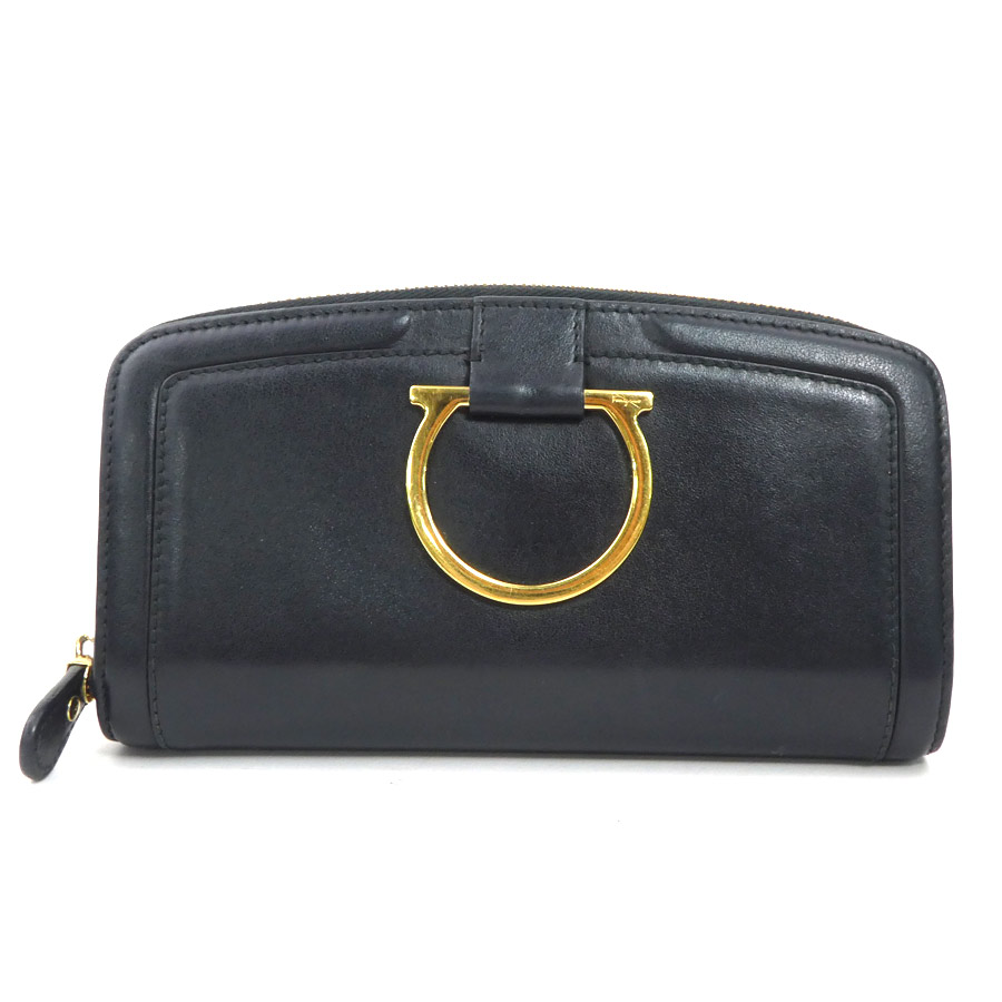 未使用級　Ferragamo サルバトーレフェラガモ ラウンドファスナー長財布 楽天市場】サルヴァトーレ フェラガモ Ferragamo ラウンド ファスナー