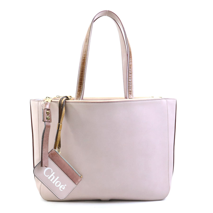 ピンクベージュ レザー クロエ　パラティ　2way ショルダー　ハンドバッグ 楽天市場】CHLOE クロエ3S0024-043 パラティ ハンドバッグ 斜め