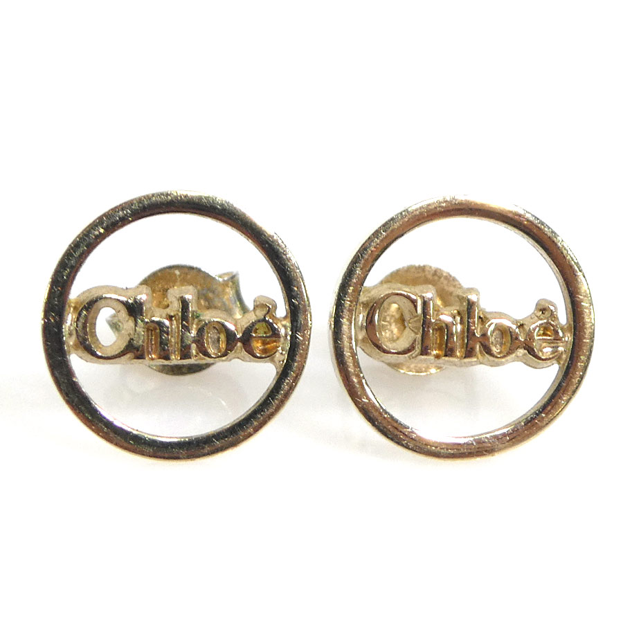 楽天市場】CHLOE/クロエピアス Chloe ロゴボタン ピアス 2E0428-AH4