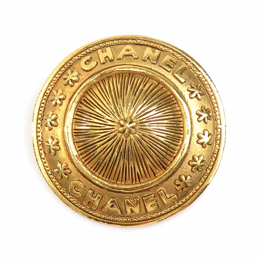 シャネル CHANEL ブローチ メタル ゴールド レディース 送料無料【中古】 e60786i