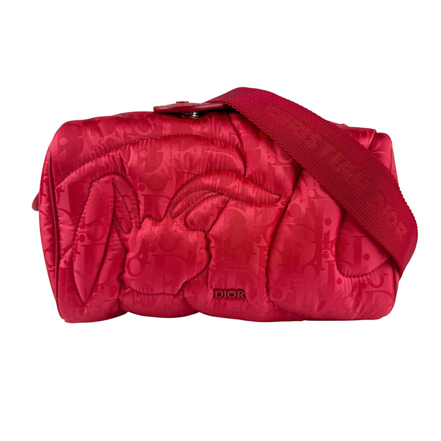 ディオール Dior 斜め掛けショルダーバッグ DIOR x ERL ナイロン レッド ユニセックス 送料無料【中古】 z6535