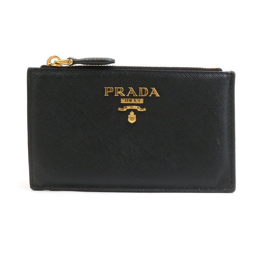 【希少品】　PRADA コインケース　がま口　ポーチ　ゴールド金具　ブラック 専用❗️PRADA✨プラダ がま口 コインケース 小銭入れ ブラック