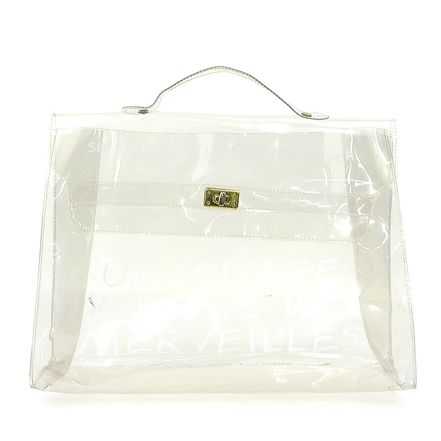 楽天市場】【SD】 HERMES ｴﾙﾒｽ ﾋﾞﾆｰﾙ ｹﾘｰ ｵﾚﾝｼﾞ ｸﾘｱﾊﾞｯｸﾞ ｽｹﾙﾄﾝ