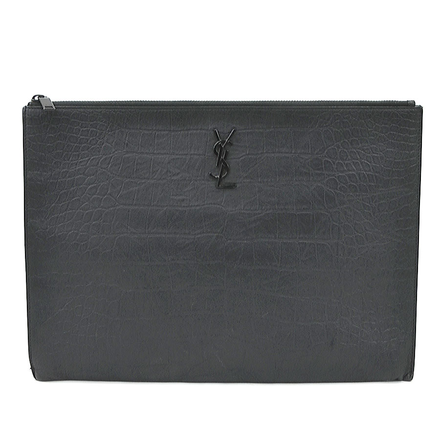 楽天市場】サンローラン SAINT LAURENT クラッチバッグ 型押し