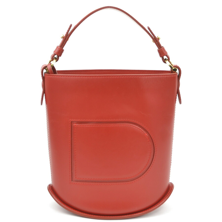 デルヴォー DELVAUX ハンドバッグ パン ミニ バケット レザー レッド レディース 送料無料【中古】 90181a｜ブランドバリュー