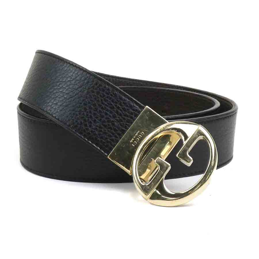 GUCCI ブラウンレザー GGロゴ ベルト 105-42　良品 楽天市場】グッチ GUCCI ベルト (105/42) GGモチーフ ブラウンx