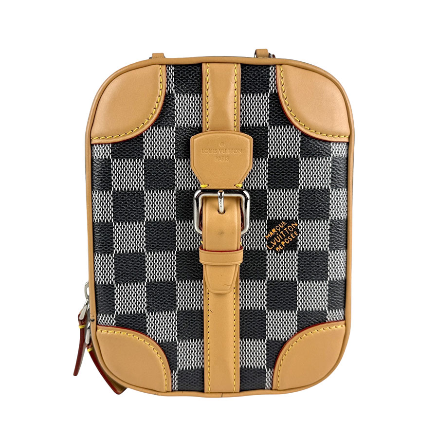 ルイ ヴィトン LOUIS VUITTON ショルダーバッグ ハンドバック ダミエ ヴァリゼット ヴェルティカル PVC 黒いこと/白いこと しろがね色 ユニ一発やる N60273 貨物輸送無料【中古】 z6999