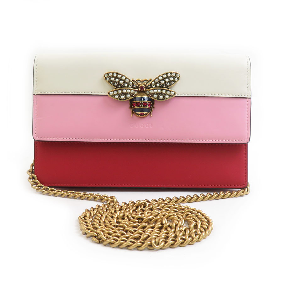 楽天市場】グッチ GUCCI チェーンウォレット ディオニュソス レザー  