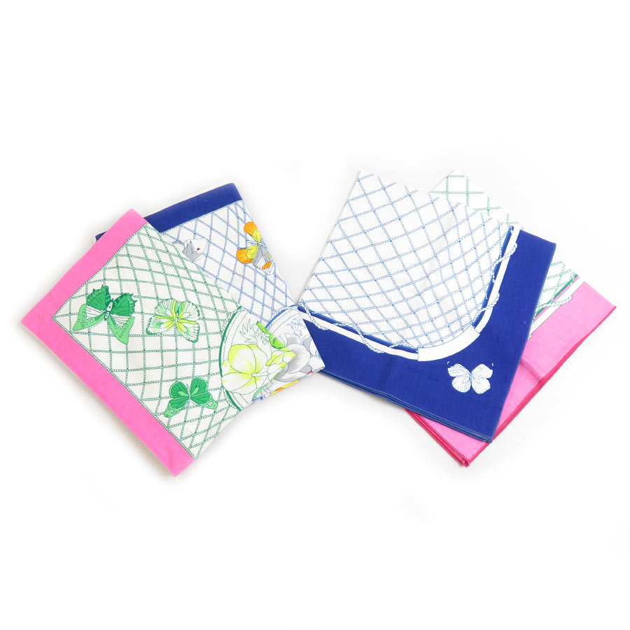 楽天市場】エルメス テーブルクロス コットン100% 青x白【送料無料